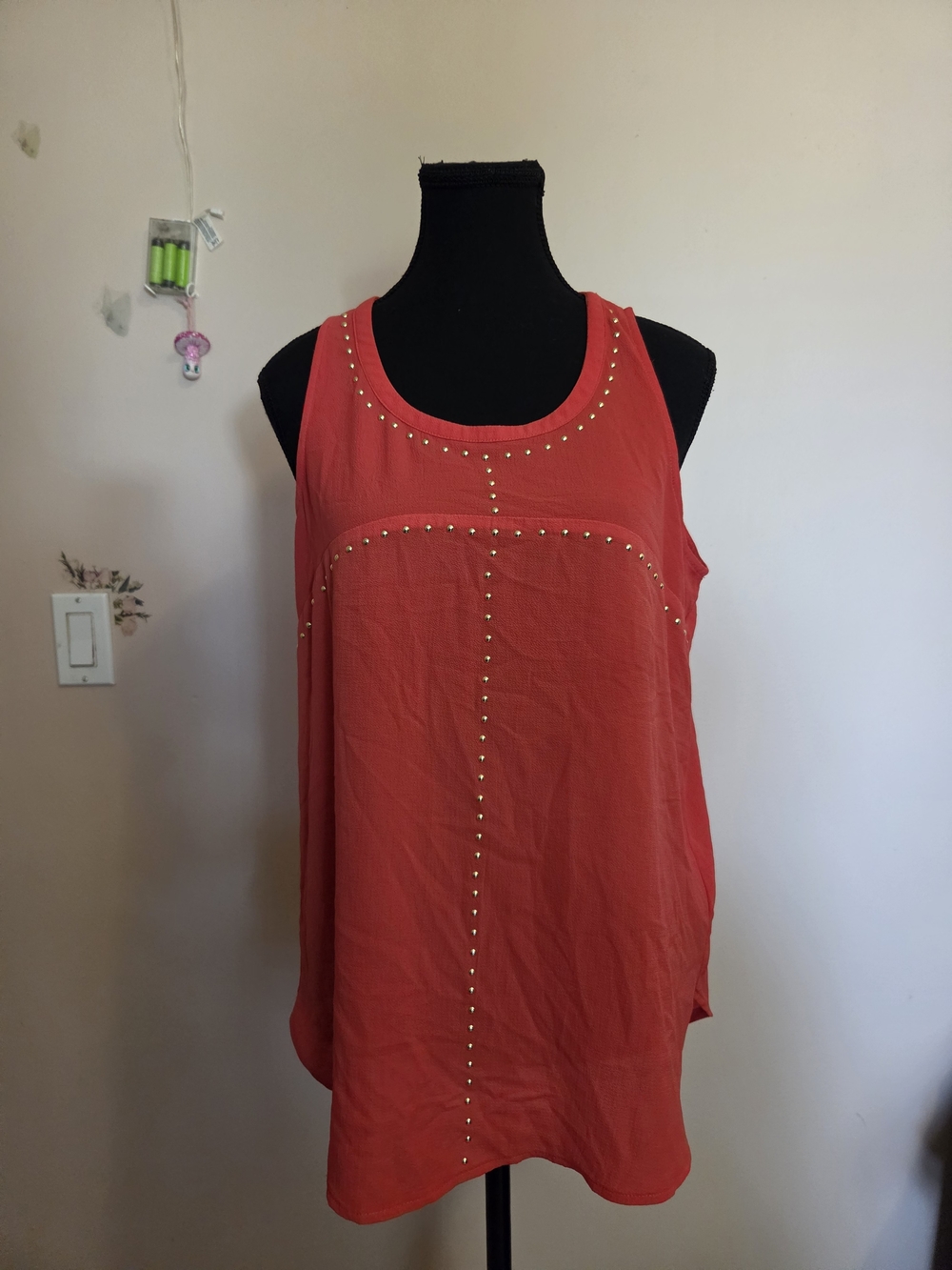 Michael Kors Tank Top in Coral Size Medium - Picture 6 of 7